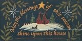 Blessings of the Seasons by Jo Moulton. CANVAS ROLLED. 20.00 inches width by 10.00 inches height. Highest Quality Art Poster Print