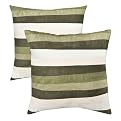 Set of 2 Sandscape Knife Edge Pillows - Basil (18x18")