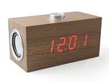 Red LED Digital Alarm Clock Calendar Stereo Speaker Card Reader Dc Wire