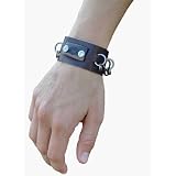 Brown Leather Snap Bracelet