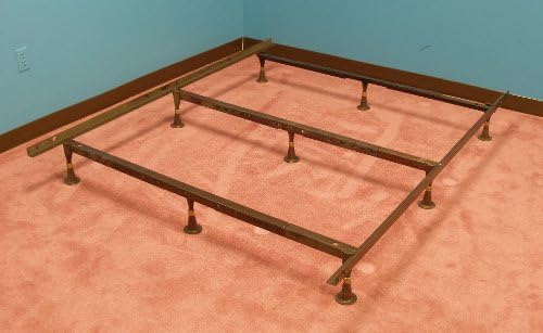 Brittany Organic Heavy-Duty Metal Bed Frame for Regular Beds or Waterbeds Full/Twin