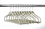 ULTRA-SLIM VELVET SUIT HANGERS - SET OF 10- Beige
