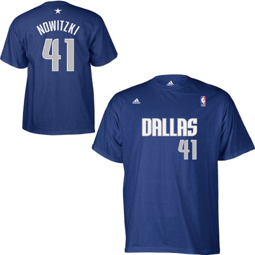 Adidas Dallas Mavericks Dirk Nowitzki Game Time T-Shirt Xx Large