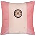 Decorative Handmade Silky Peach & Pink Cushion Cover / Pillow Sham - Golden Sunflower Design