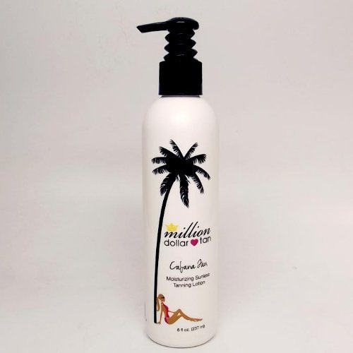 Million Dollar Tan's Cabana Tan 8oz. Bottle, Sunless Tanning Lotion by Million Dollar Tan