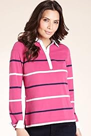 Pure Cotton Long Sleeve Striped Rugby Shirt