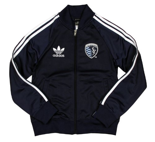 Adidas MLS Youth Sporting Kansas City Legacy Track Jacket, Navy