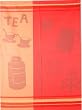 French Jacquard Towel Tea & Cocoa vibrant colored dish towel