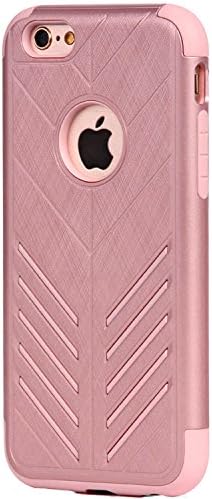 iPhone 6s Case,iPhone 6 Case,Moleboxes Dual Layer Hybrid Protective Case and Impact Resistant Silicon Hard Case Cover for Apple iPhone 6/6S 4.7 inch (Rose Gold)