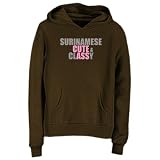 Sweatshirt Woman Brown Surinamese Cute & Classy Suriname Country