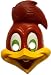 Woody Woodpecker PVC Child Mask