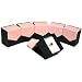 6 Pink & Black Magnetic Lid Ring Jewelry Gift Box Displays