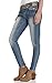 Wallflower Junior's Luscious Curvy Belted Skinny Jean