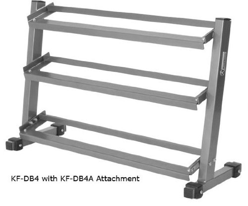 Keys Fitness 4' 3 Tier Dumbbell Rack