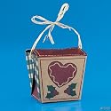 Decorative Country Christmas Hearts Boxes - Set of 12