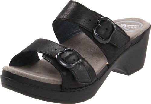 Dansko Women's Sophie Sandal,Black,39 EU/8.5-9 M US