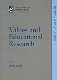 Values and educational research