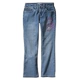 Girls' Circo® Light Wash Bootcut Rhinestone Jeans