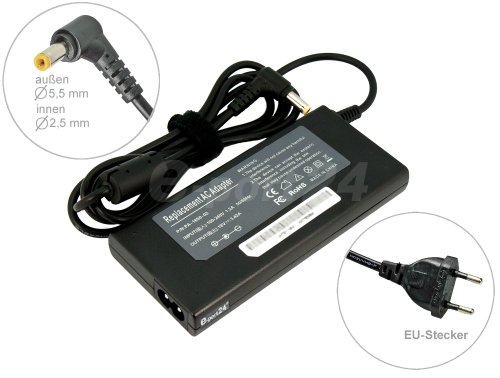 Super Slim Adaptateur chargeur secteur AC Adapter pour ordinateur portable Lenovo Ideapad Y460P Y560P Z360. Avec câble d’alimentation standard européen. De e-port24®.