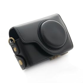 Protective Camera Case Bag Cover Protector for Canon Power Shot S 90 / S 95 / S 100 Camera Detachable With Strap Soft Layer With Tripod Mount Hole Black