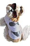 Ruff Ruff and Meow Dog Tank Top, Bikini, White, Medium