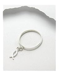 Fish Symbol Ring In 92.5 Sterling Silver