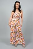 81Q Womens Floral Palazzo Jumpsuit Size 8-14 – Maxi – Playsuit – Floral – Long