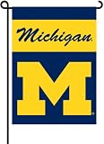 Michigan Wolverines 2-Sided Garden Flag Set W/ #11213 Garden Pole - NCAA