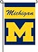 Michigan Wolverines 2-Sided Garden Flag Set W/ #11213 Garden Pole - NCAA