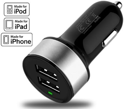 Best Car Charger - Premium iPad &amp; iPhone Car Charger, Dual USB, Universal Ports.