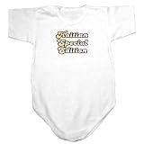Baby Bodysuit White  Haitian Special Edition / Golden Transfer  Haiti Country 18 - 24 Months