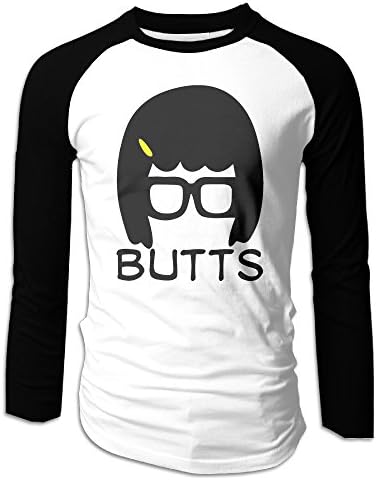 Bobs Burgers Tina Belcher Black For Men Athletic Raglan Tee Shirt