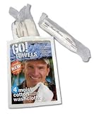 Go Towels 4 Packs of 4 Individually Wrapped Moist Cotton Reusable Washcloths (110% terry cotton)