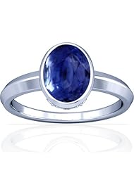 Platinum Oval Cut Blue Sapphire Solitaire Ring (GIA Certificate)