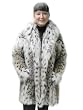Classic Lynx 3/4 Coat w/Wing Collar