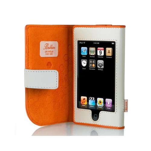 Touch Leather Folio Persimmon/bone for Ipod Picture
