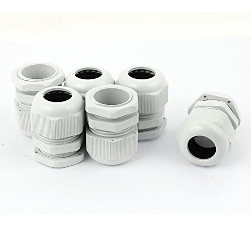 6 Pcs PG21 13-18mm Dia Wire Connector Cord Grip Waterproof Cable Gland
