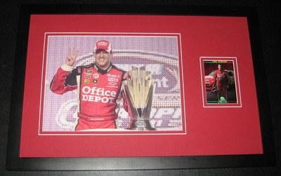 Autographed Tony Stewart Photograph - Framed 11x17 Poster Display - Autographed Photos