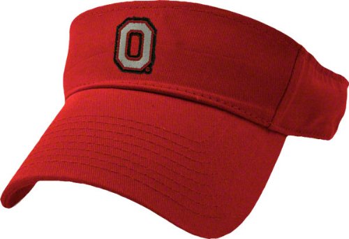 Ohio State Buckeyes EZ Twill Distressed Logo Adjustable Visor