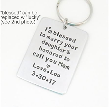 Mother of the bride gift from groom - signed wedding gift for mother of the bride - Mother in law wedding gift - keychain keyring