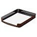 Contemporary Plastic Stackable Desk Tray, Front Load, Letter/A4-Size, Black DPS03538