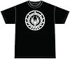 Battlestar Galactica Logo Adult Black T-Shirt Extra Large XL