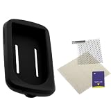 GTMax Black Silicone Skin Soft Cover Case + Universal LCD Screen Protector for SanDisk Sansa Fuze+