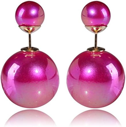 Mygoodie Jewelry Colorful Phosphor Fashion Hot sale Korean Glass Ball Earrings