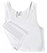 Uget Les Lesbian Tomboy Short Vest Chest Binder Tops L White