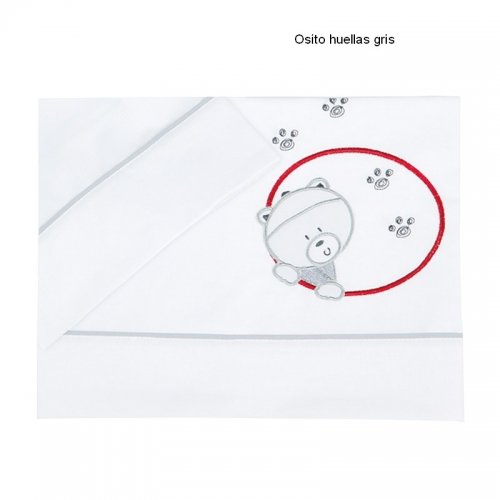 Imagen 1 de Piccolandy-Tríptico cuna osito huellas-Colección Continuidad-95 Gris