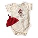 Green 3 Apparel Sock Monkey Dye-free Organic Baby Gift Set
