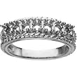14K White Gold Mother's Ring - 7 Gemstone -- YOU CHOOSE THE COLORS!