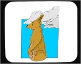 Mouse Pad with animal, australia, sky, kangaroo