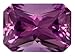 MIN 8.00CT 14X10MM EMERALD CUT PURPLE SAPPHIRE SIMULANT